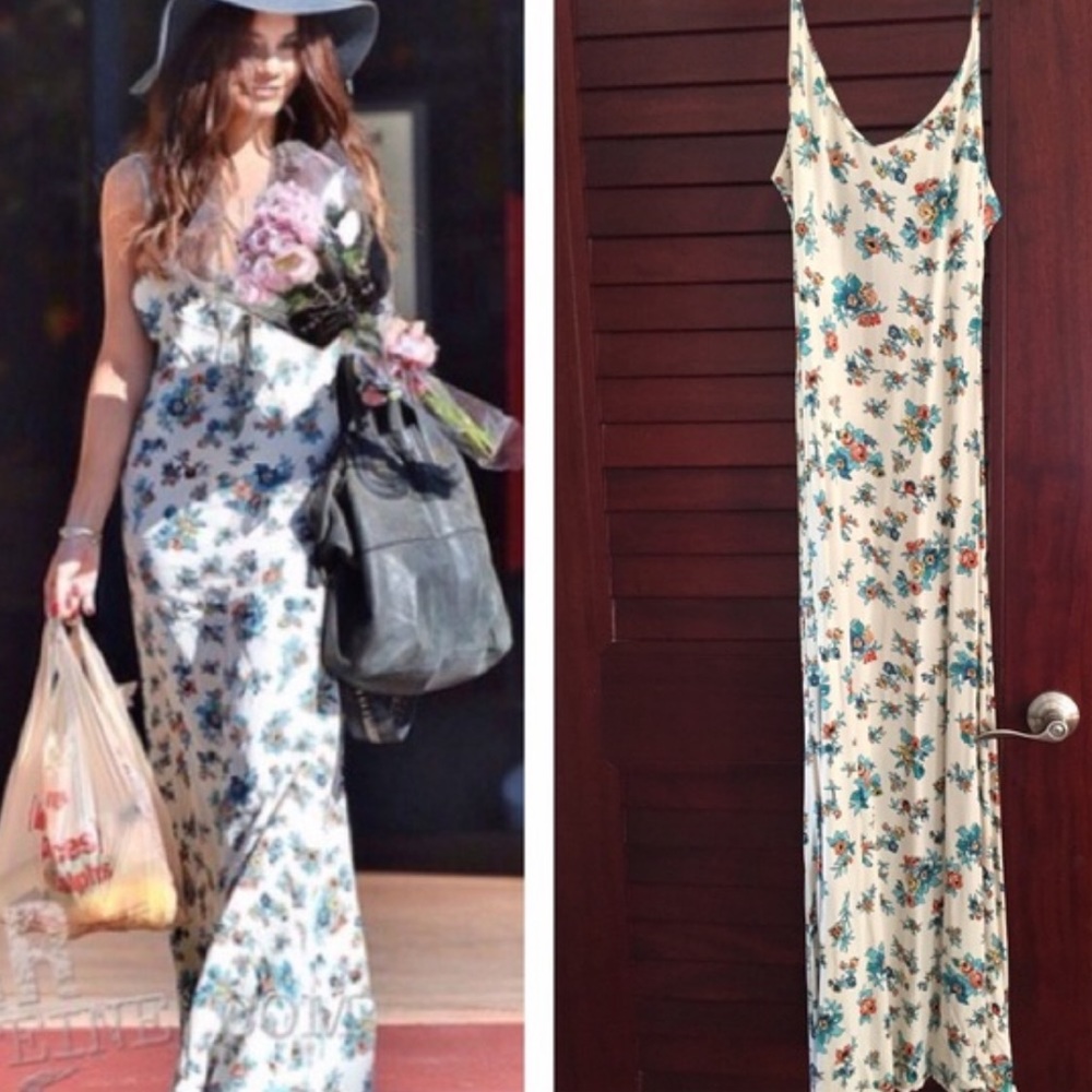 ISO Brandy Melville low back maxi dress floral
